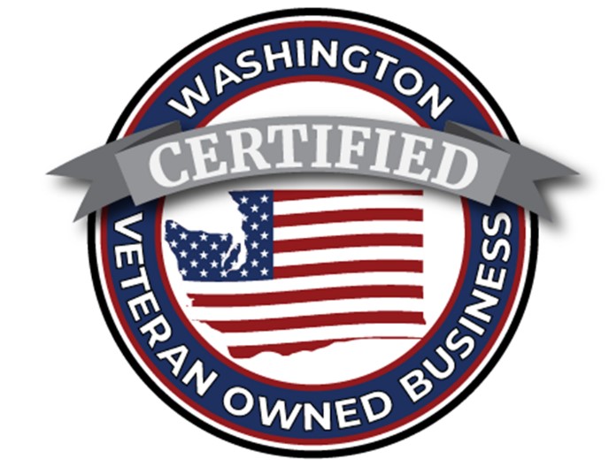Washington Certified Veteran Owned Business decal
